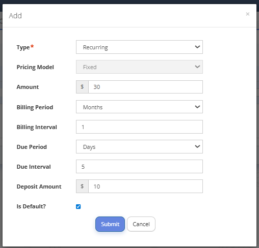 Fig. 2. Adding New Billing*